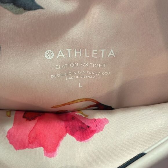 Athleta PAINTED FLOWER ELATION 7/8 TIGHT - Picture 6 of 7
